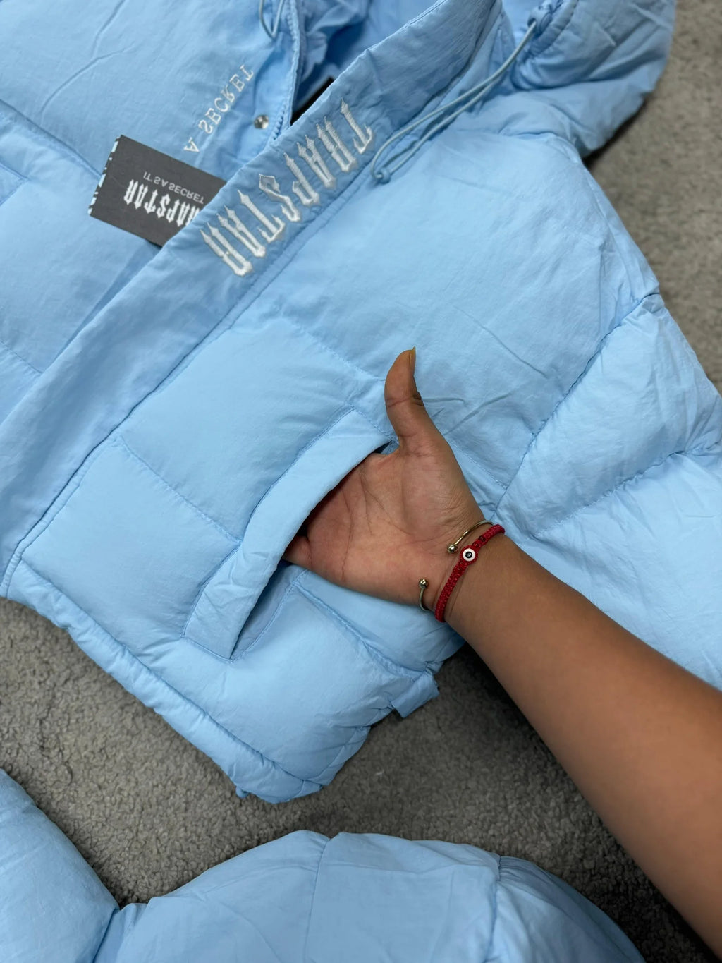Chaqueta Trapstar Decoded 2.0 Azul Hielo