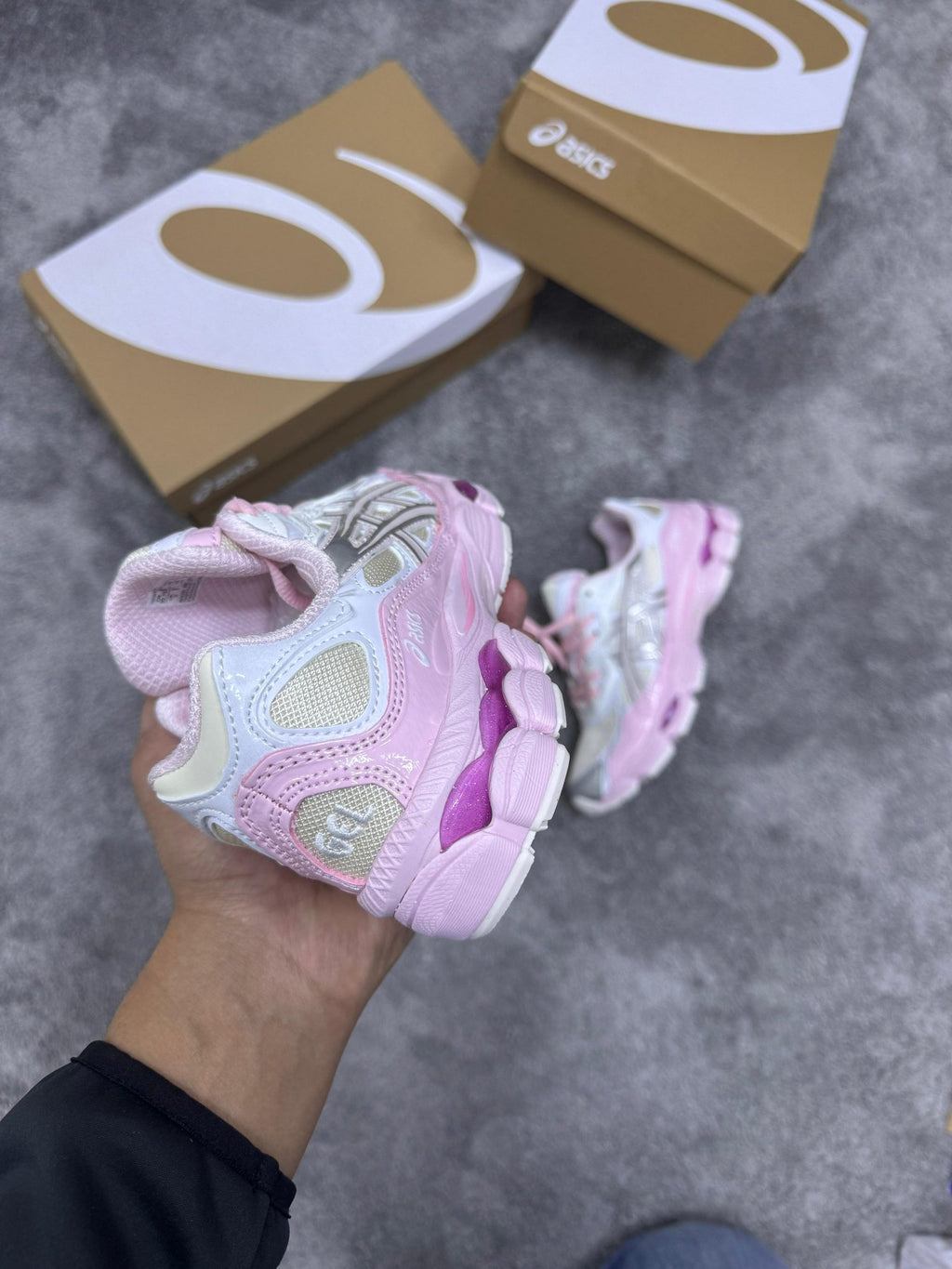 Asics Gel-NYC Rosa Beige Blanco