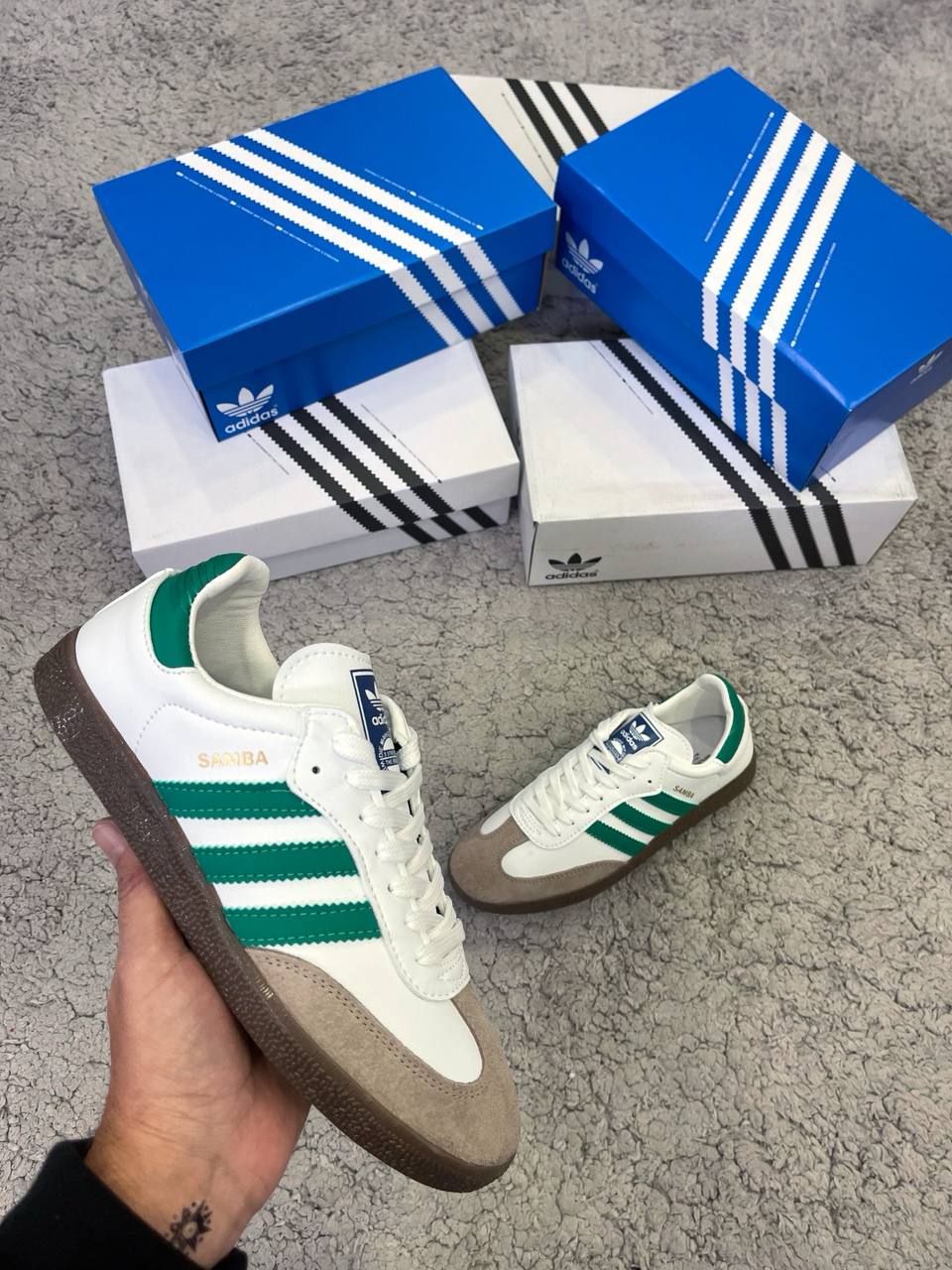 Adidas Samba Blanco Verde