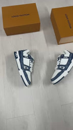 Louis Vuitton Trainer Blanco Azul